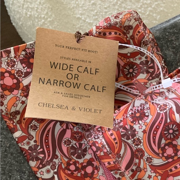 Chelsea & Violet Floral Paisley Boots - Picture 5 of 7